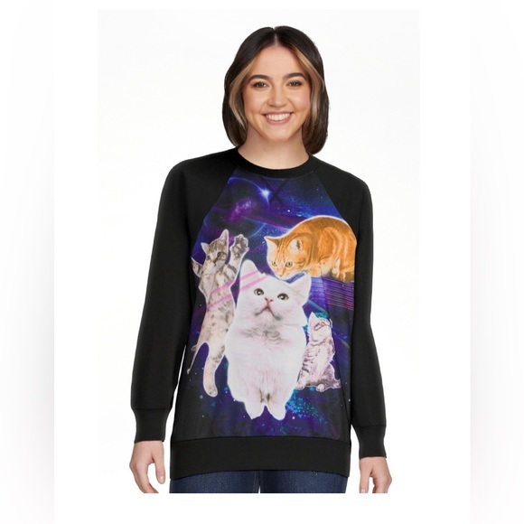Tops Cat Laser Sweater Poshmark